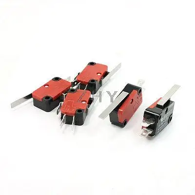 V 152 1C25 SPDT 1NO 1NC 3Pin короткий концевой выключатель с прямым рычагом на шарнире лимит