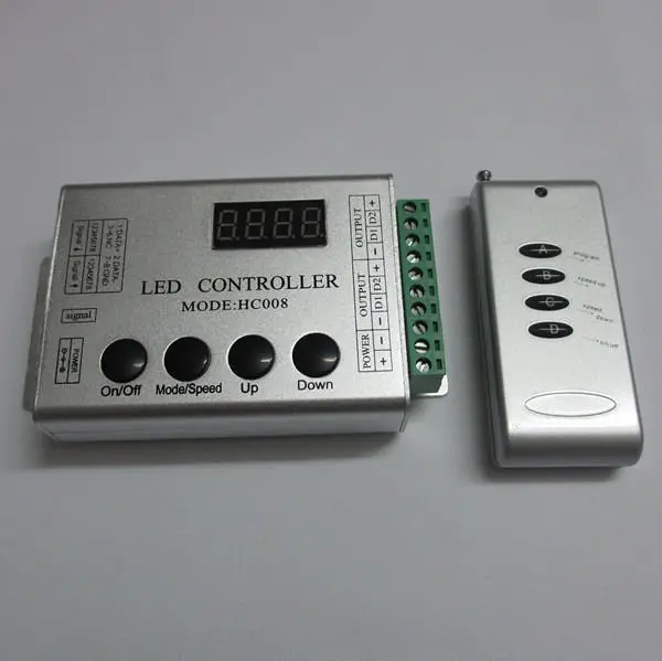 HC008 цифровой RGB RF светодиодный пиксель контроллер диммер 133 вида воздействия Max 1024