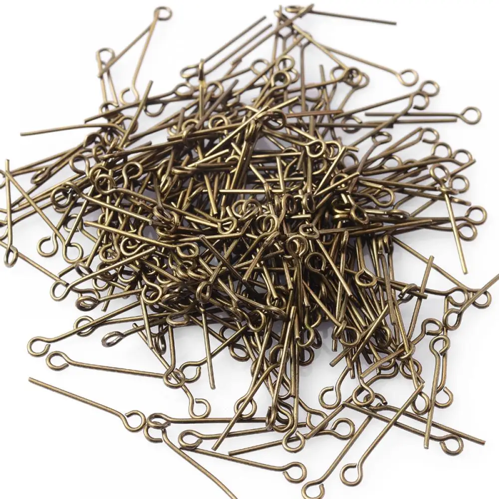 Классические булавки с глазком для изготовления ювелирных изделий 6 цветов 200