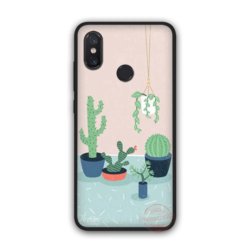 WEBBEDEPP красивый кактус Модный мягкий силиконовый чехол для телефона Xiaomi Mi 6 8 A2 Lite A1
