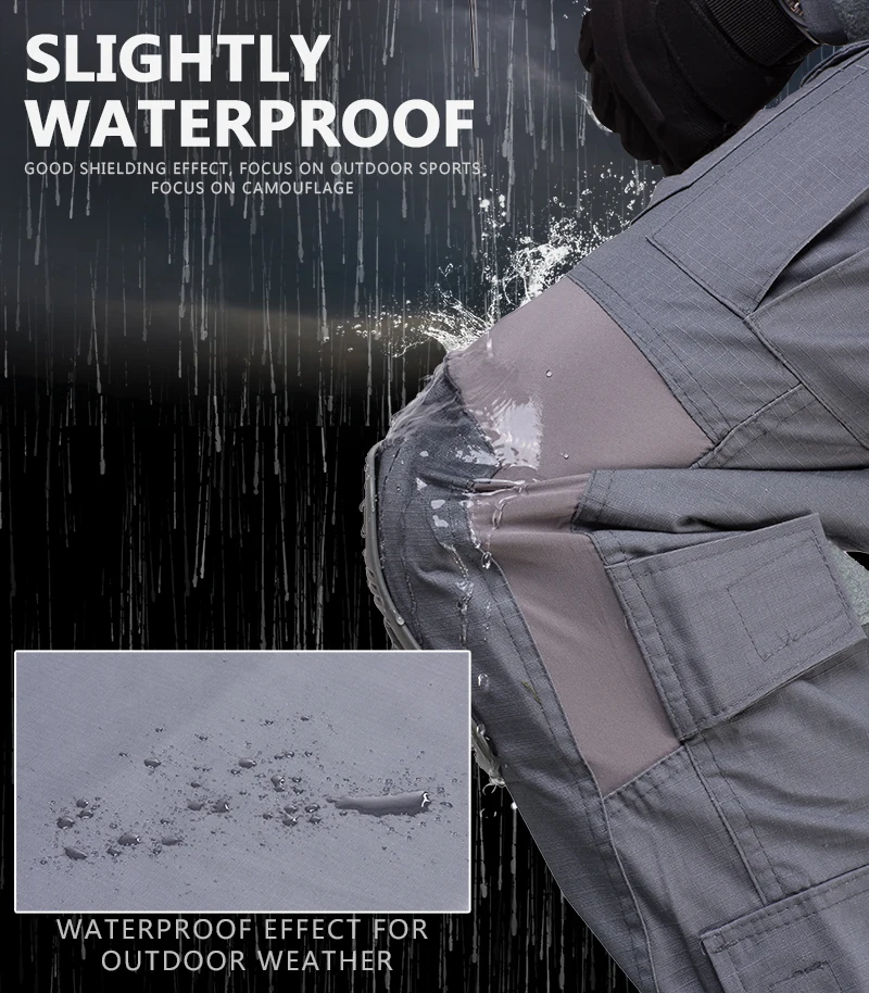 Тактический военный костюм G3 рубашка и брюки наколенники обновленная