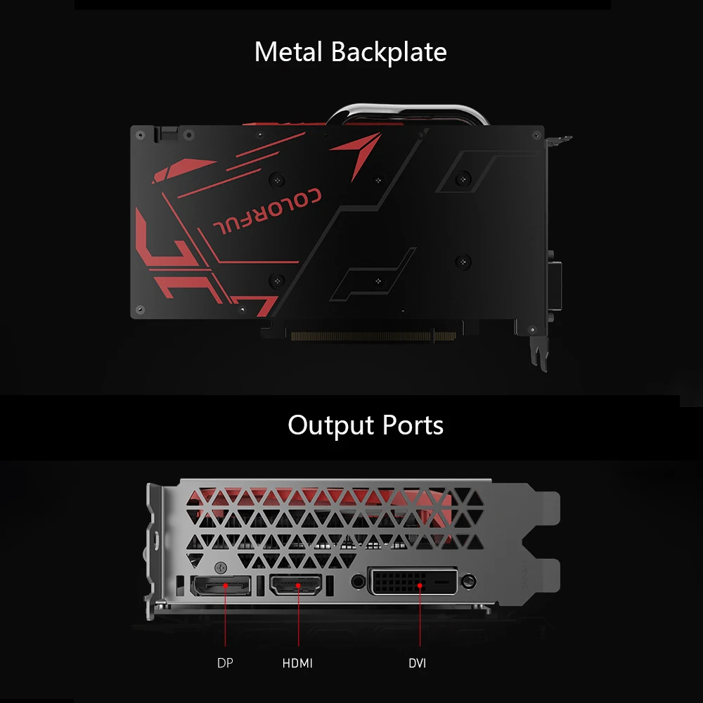 Цветная видеокарта GeForce GTX 1660 супер NB 6G графическая карта, видеокарта 1785 МГц GDDR6 6 ГБ B192Bit рассеивания тепла игровая GPU