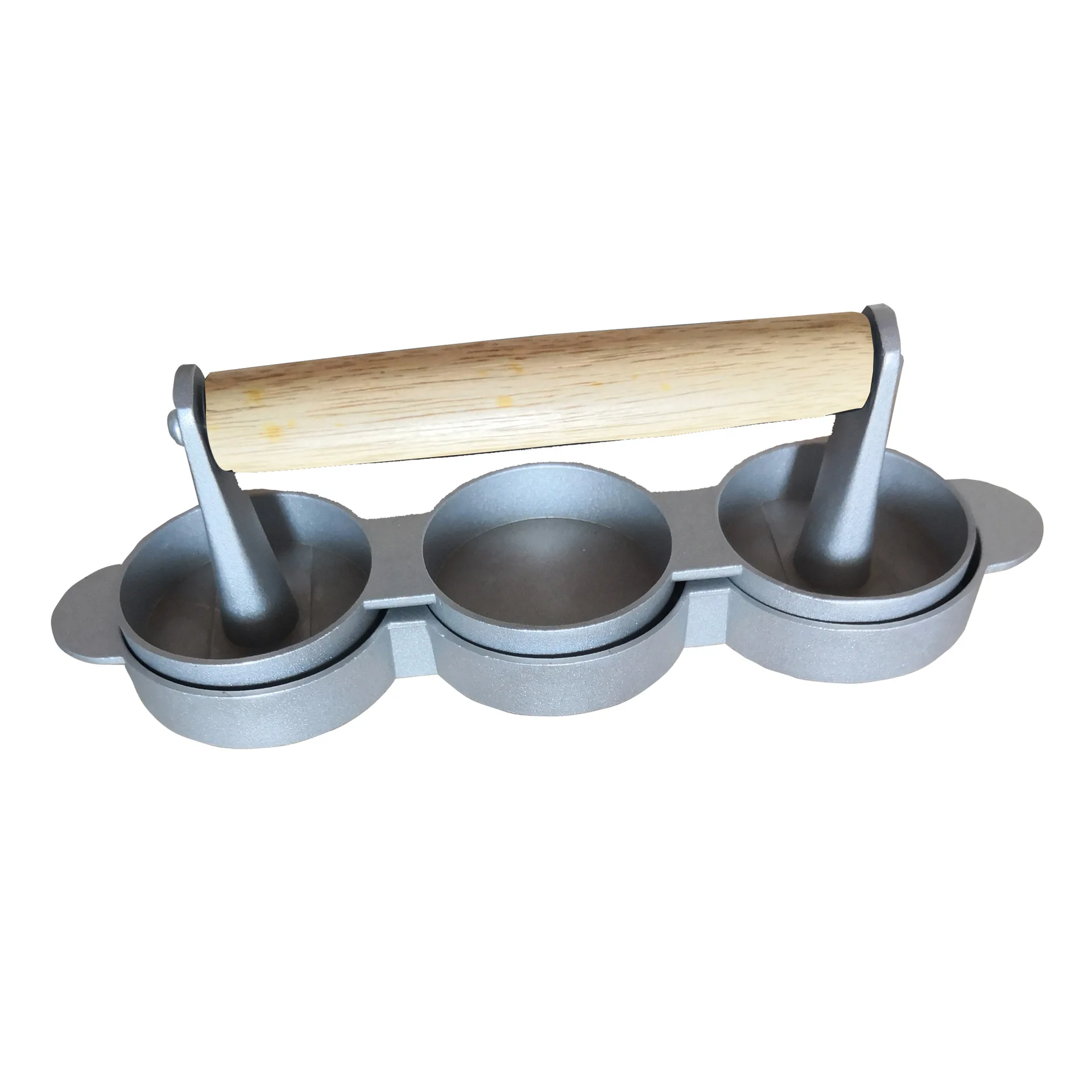 

Hamburger Presses Triple Mini Burger Presses Aluminum Alloy Patties Maker Molds Food Grade Non-Stick Meat Tools By Drop SHipping