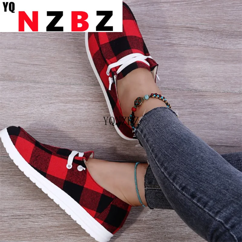 

Fashion Women Shoes 2021 Lace-up Women's Canvas Shoes Light Lightweight Flat Shoes Soft Bottom Casual Sneakers Zapatos Mujer