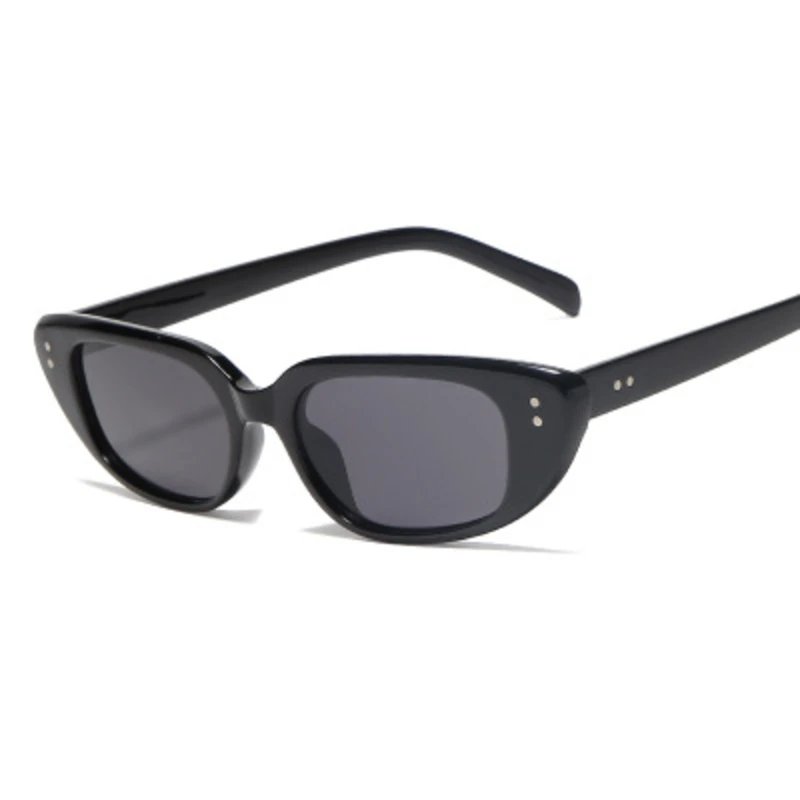 Модные Ретро солнцезащитные очки в небольшой оправе кошачий глаз Женские