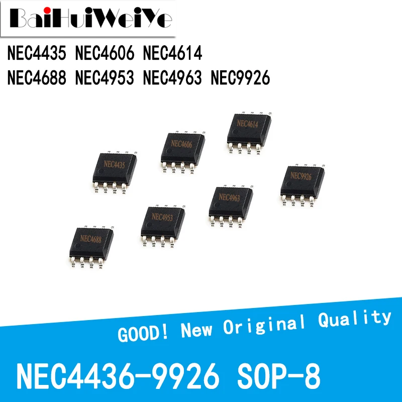 

10Pcs/Lot NEC4435 NEC4606 NEC4614 NEC4688 NEC4953 NEC4963 NEC9926 MOS Field Effect Transistor New Original Good Quality Chipset