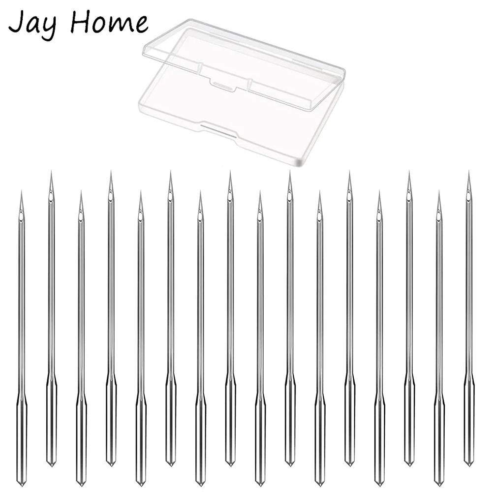 

50Pcs Sewing Machine Needles with Box Universal Regular Point 65/9, 75/11, 90/14, 100/16, 110/18 for Machine Sewing Embroidery