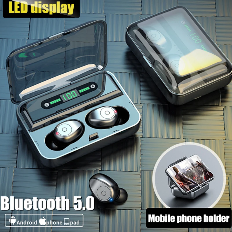 Bluetooth наушники TWS Беспроводные с микрофоном шумоподавлением гарнитура для