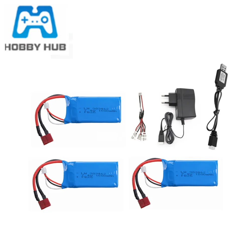 Литий-Полимерный Аккумулятор 7 4 В 1500 мАч 2S для WLtoys A959-B A969-B K929B запчасти