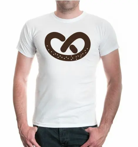 Мужская унисекс футболка с коротким рукавом brezl крендель пекарня