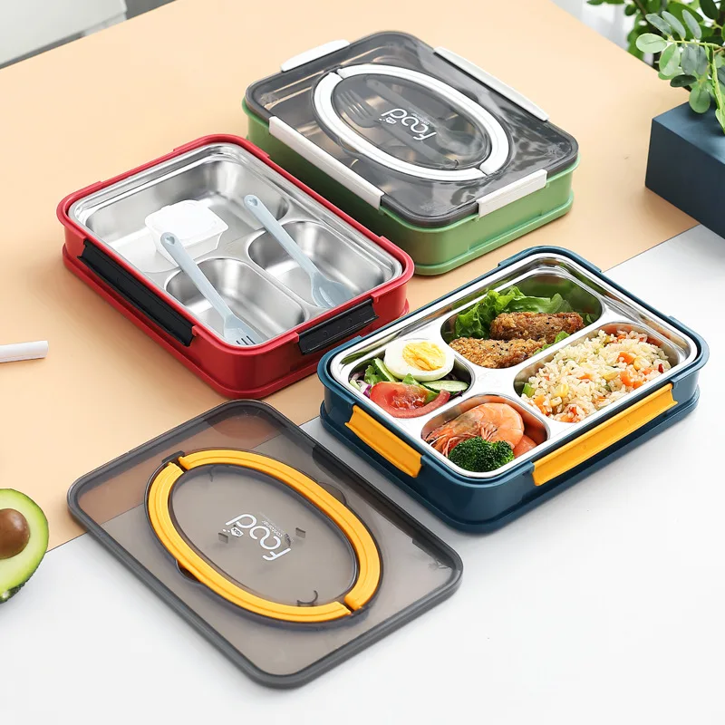 Bento Box японский стиль Ланч бокс из нержавеющей стали пищевая теплее герметичный