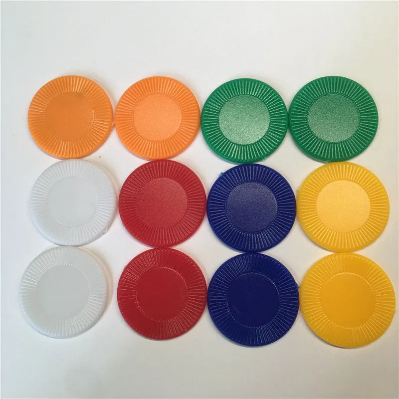 30 шт./компл. 22 × 1 8 мм солнцезащитный Цветок Пластиковые покерные фишки нет ценных