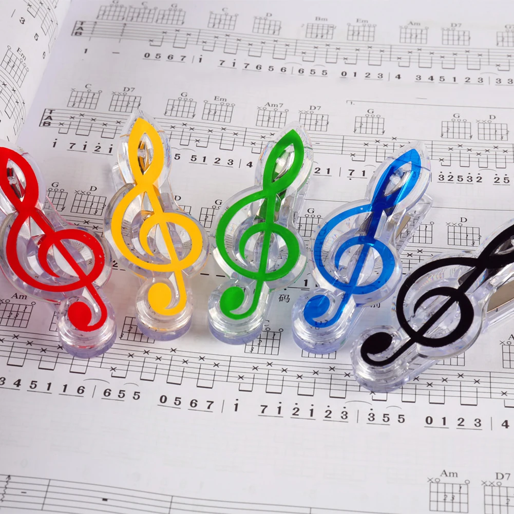 

Letter Paper Clip Piano Music Book Paper Sheet Plastic Musical Note Spring Holder Folder For Piano Guitar Violin As Gifts