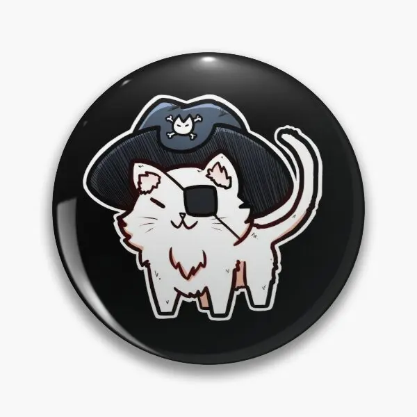 

Pirate Cat rho Soft Enamel Pin Cartoon Fashion Creative Hat Collar Funny Women Cute Jewelry Metal Lapel Pin Badge Decor Clothes