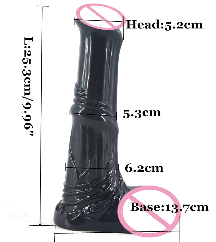 FAAK Big animal dildo pony horse artificial penis realistic sex toys for women erotic masturbation dick anal plug | Красота и
