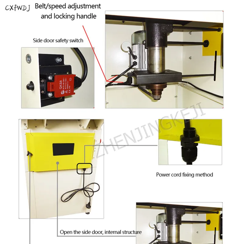Kaufen Holzbearbeitung Fräsen Maschine Multi-funktion Vertikale Fräsen Schlitzen Maschine-Desktop Einzigen-achse Holz Trimmen Maschine