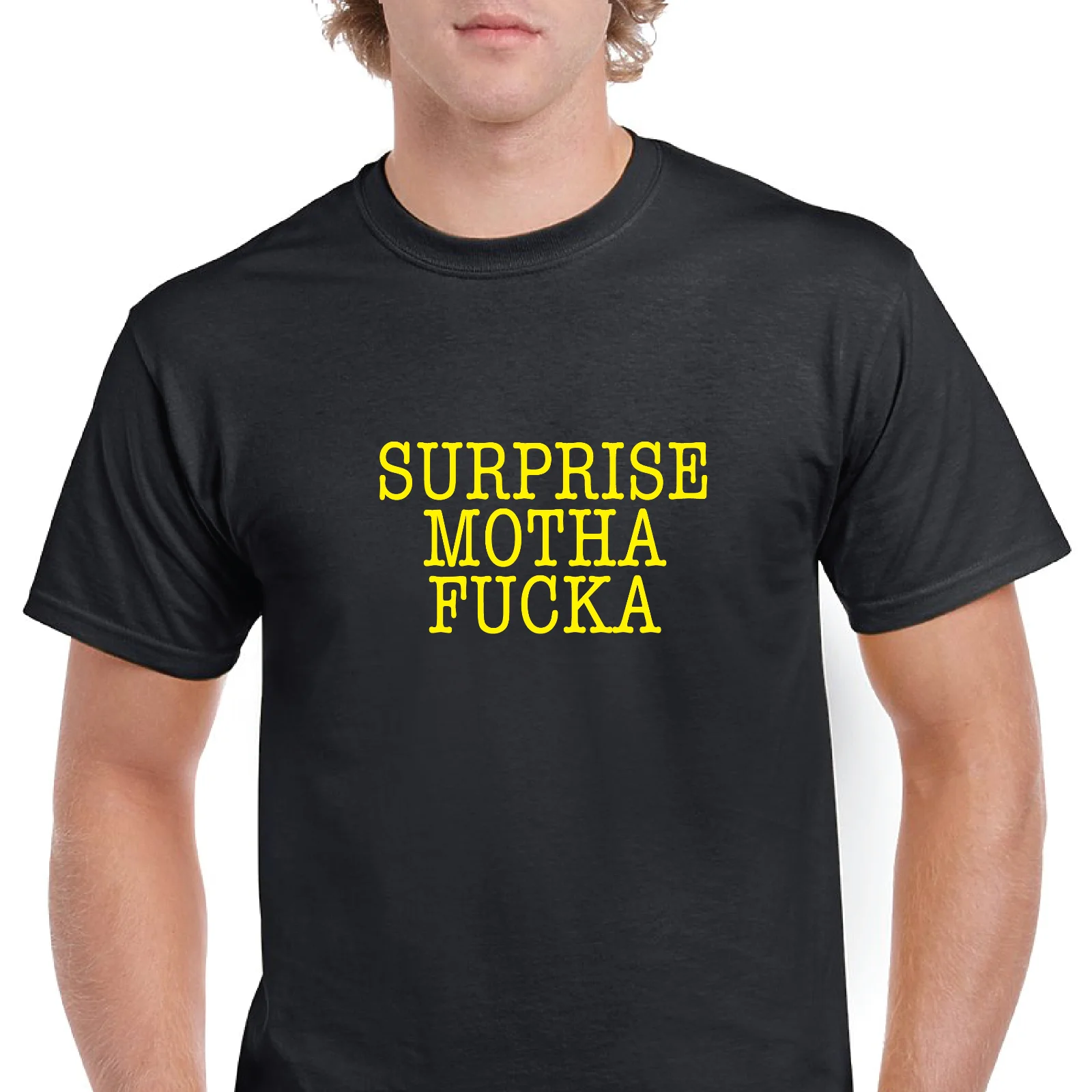 Surprise Motha Fucka Dokaes Dexter забавная черная футболка Мужская хлопковая Новая модная