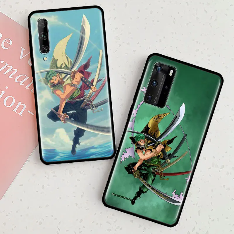 one piece monkey d luffy case for huawei p20 p40 lite e p30 pro p10 p smart z plus 2019 black silicone phone shell cover free global shipping
