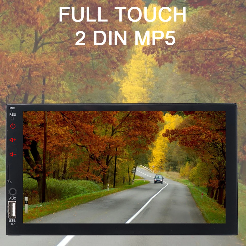 2 Din Автомобильный Радио 7 &quotHD плеер 2Din сенсорный экран автомобильный видео