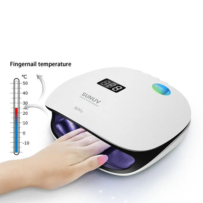 

EU/US Plug Optional 48W Multi Timer Preset Professional Nature Sunlight UV LED Nail Dryer With LCD Screen Display