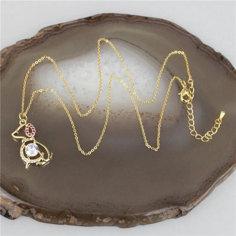 Ожерелье с кубическим цирконием 19 дюймов 10 шт./лот новый дизайн ювелирные изделия