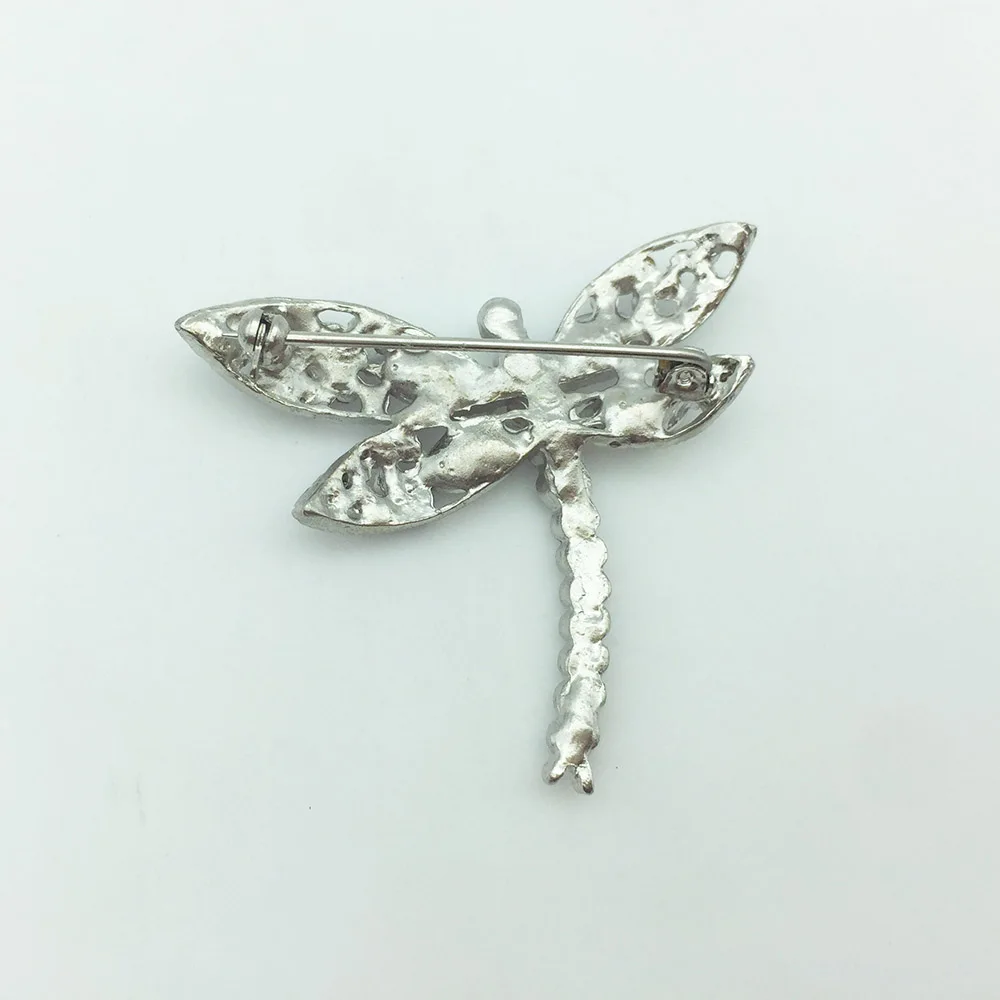 Стрекоза со стразами брошь с кристаллами для женщин простой элегантный дизайн