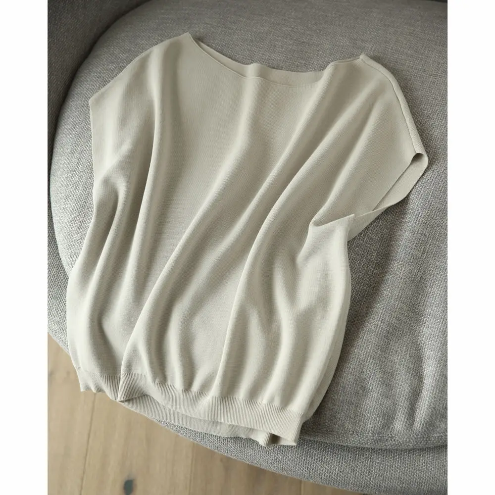 

Short sleeve t-shirt female 2021 new summer women's top loose bat sleeve ice thin knitwear