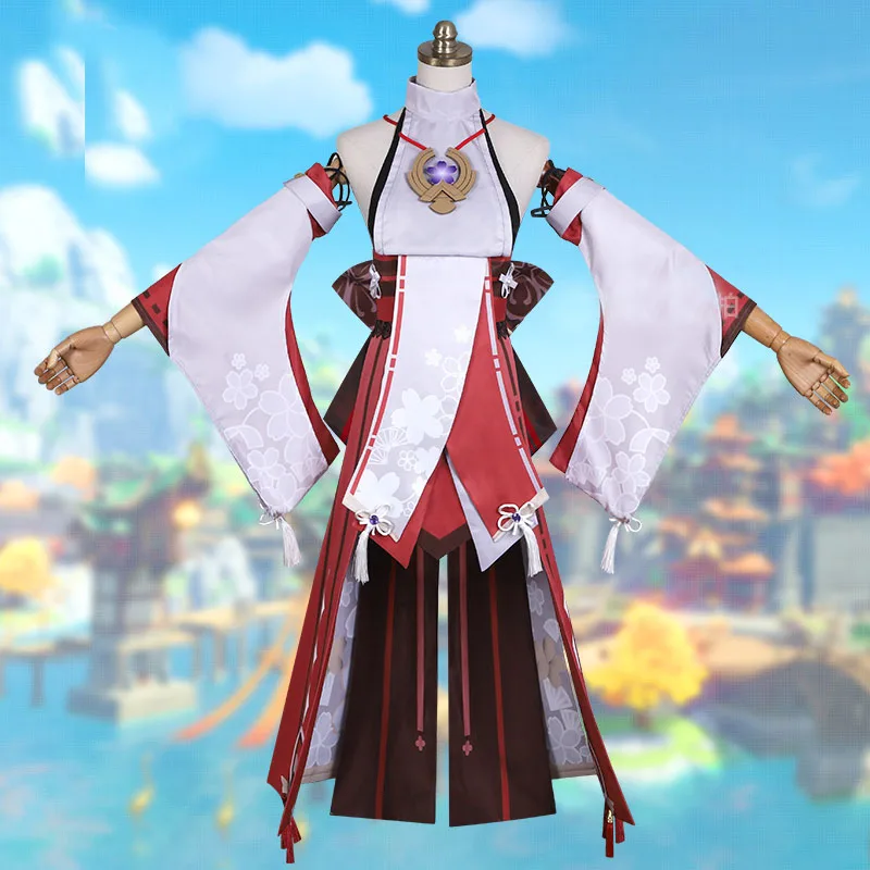 Женский костюм для косплея Game Genshin Impact Yae Miko косплей-костюм игровая униформа парик
