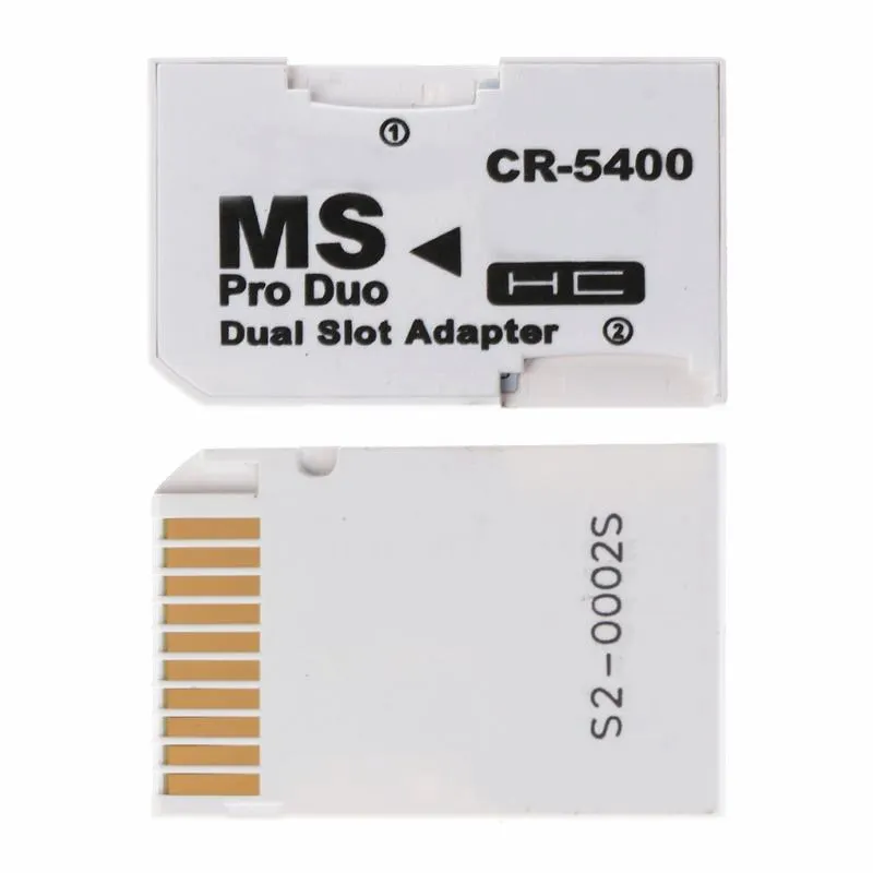 Двойной 2 слота Micro SD TF карта памяти MS Card Pro Duo адаптер для PSP поддержка 64 Мб до 8 Гб с