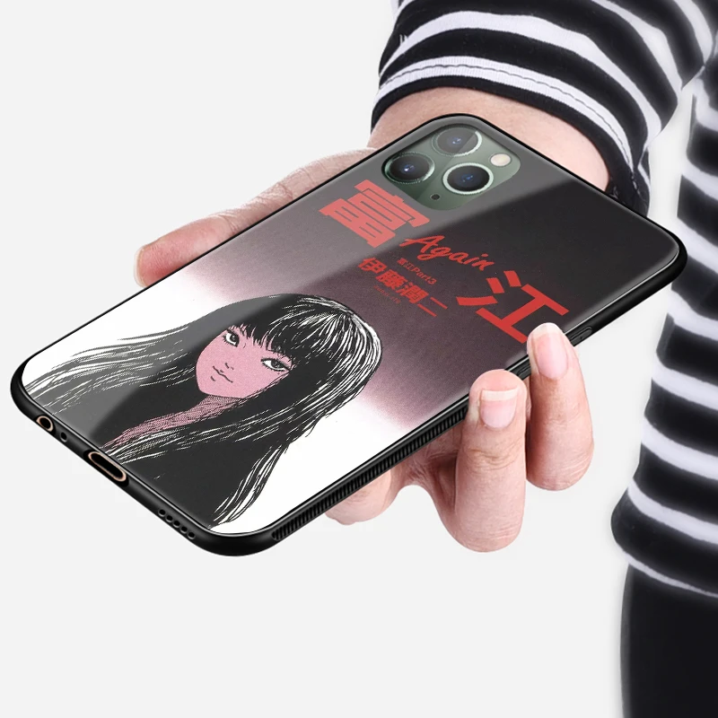 Tomie Kawakami Junji Ito стеклянный Мягкий силиконовый чехол для телефона Apple iPhone 6 6S 7 8 Plus X XR