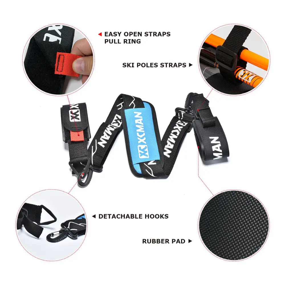 XCMAN ремни для переноски лыж и ботинок в горном стиле дополнительные на плечо с