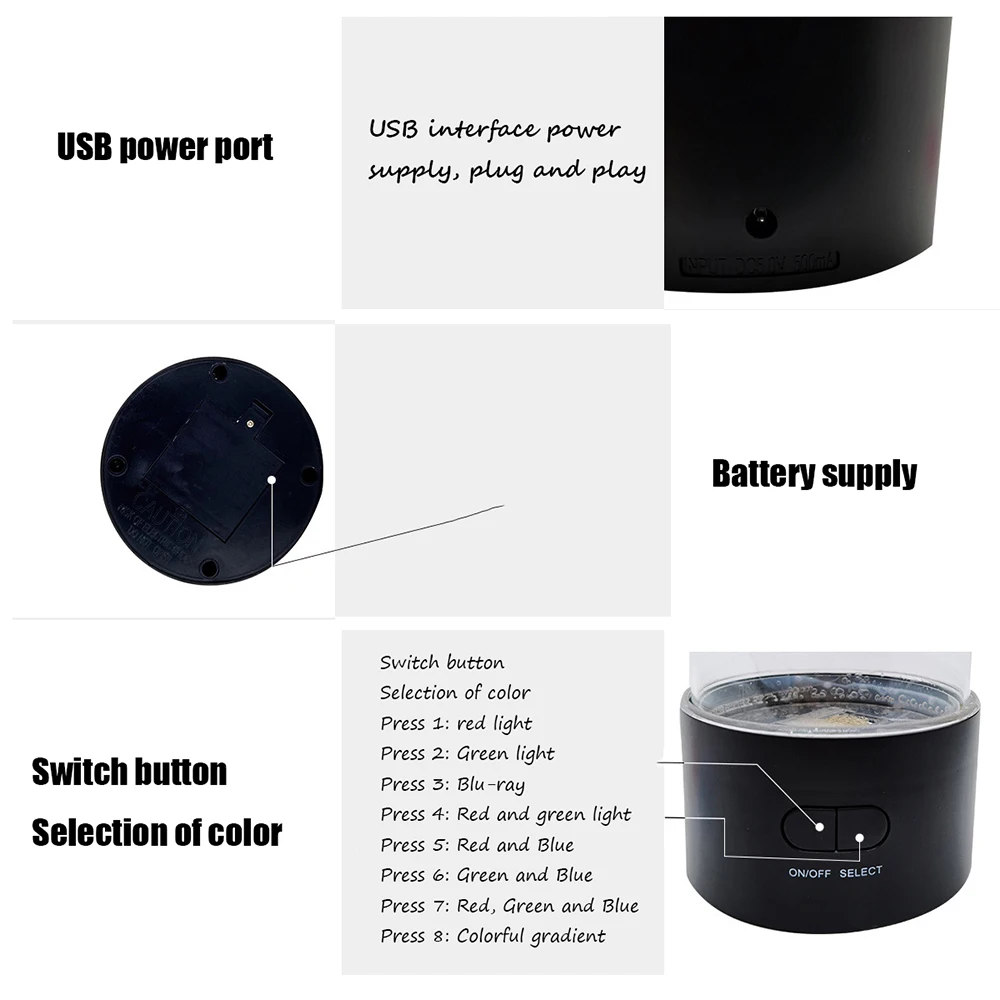 Светодиодный ночсветильник USB лампа для аквариума имитация Медузы светодиодный