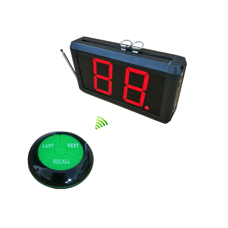 3 key next bell Беспроводная система управления очередью Take A Number 2-digit display Receiver с кнопкой добавить номер один за другим - Цвет: 3 key next bell