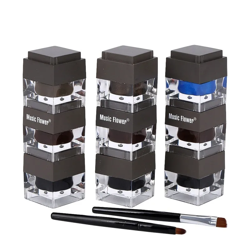 3 цвета/набор Профессиональный гель для бровей усилитель тени макияжа подводка