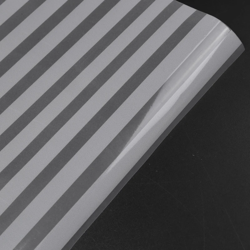 

45x200cm Home Office Privacy Frosted Glass Window Film Striped Shutters Sticker