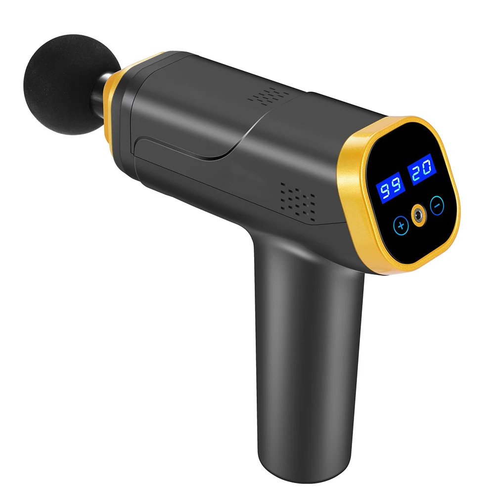 

Fascia Gun Deep Therapy Massager LCD Touch Screen Fascia Gun Muscle Relax Electric Pain Relief Massage Fitness Equipment