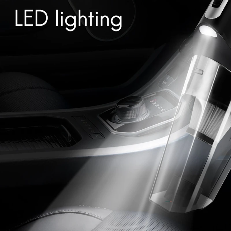 Comprar Aspiradora Portátil 4 En 1 Para Coche, Bomba De Compresor De Aire Digital Para Coche Con Luz LED, Aspiradora Húmeda/seca