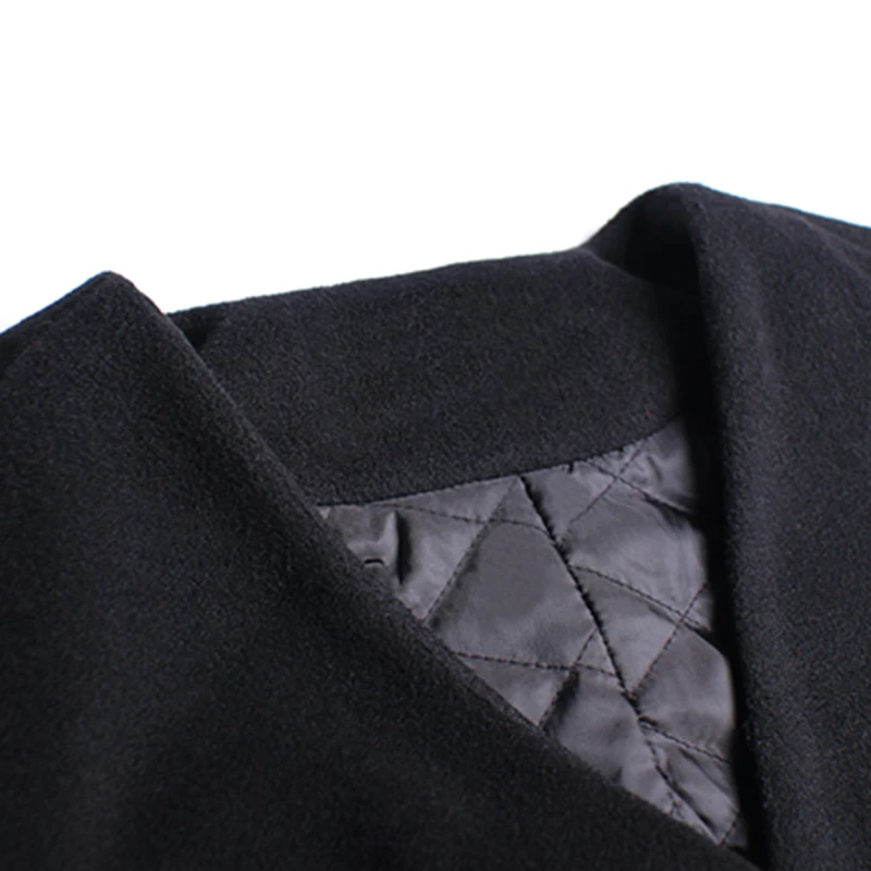 

CHICEVER Black Parkas For Women V Neck Long Sleeve Pockets Plus Size Loose Cotton Liner Thick Coats Female 2020 Winter Clothing