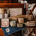 Наклейки в коробках ручной учётной записи DIY Материал декоративные наклейки старая серия этикеток Ретро 50 штук в 8 моделях