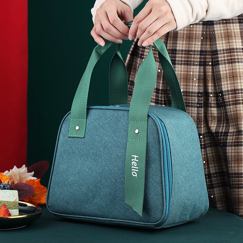 

Multifunction Lunch Bag Office Workers Bring Meals Thermal Handbag Student Picnic Fruit Dessert Fresh-Keeping Cooler Pouch Items