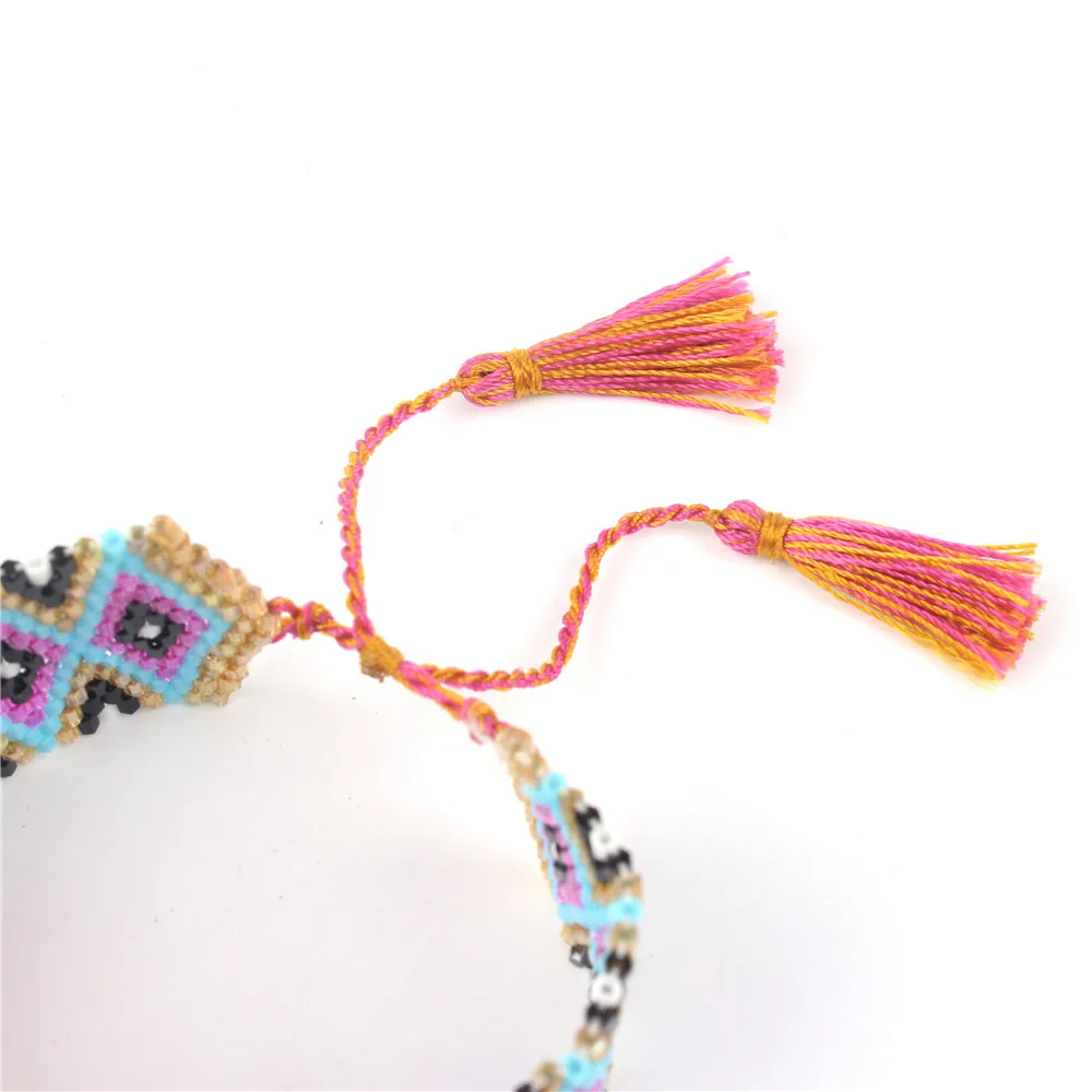 

Rttooas Evil Eye Bracelet Pulseras Mujer 2020 Handmade Loom Bead Cuff Bracelets Female Fashion Jewelry
