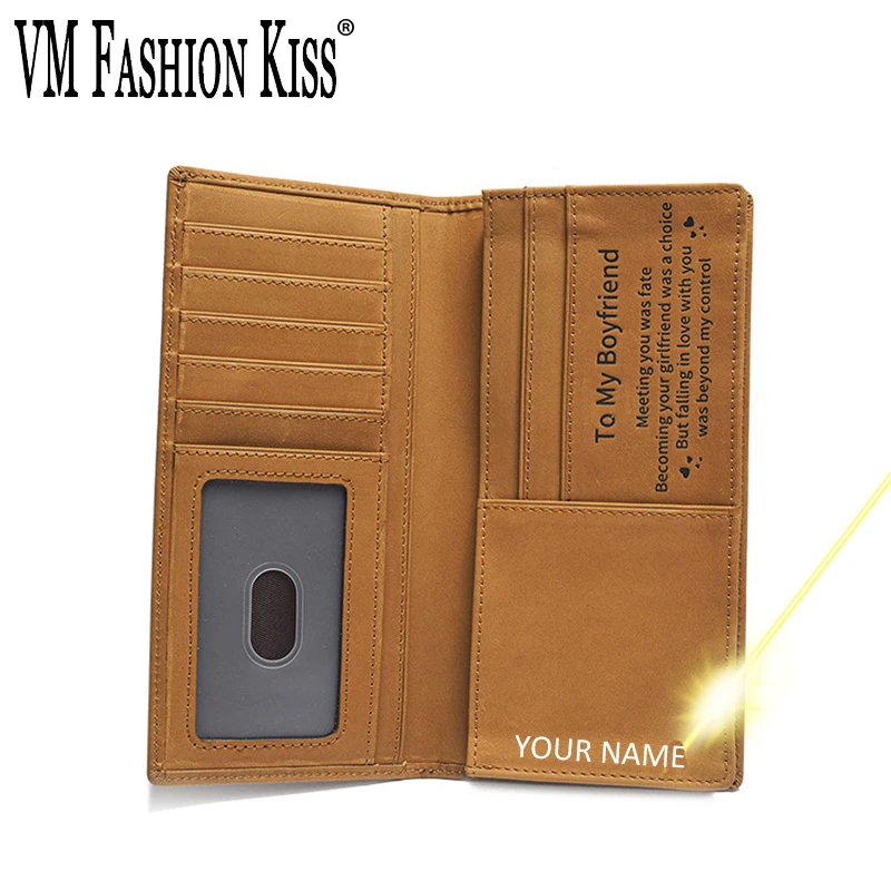 

2020 Crazy Horse кожа на заказ, Винтажный Длинный клатч, мужские кошельки, Portfel держатель для карт, высокая емкость, дизайнерский 100%