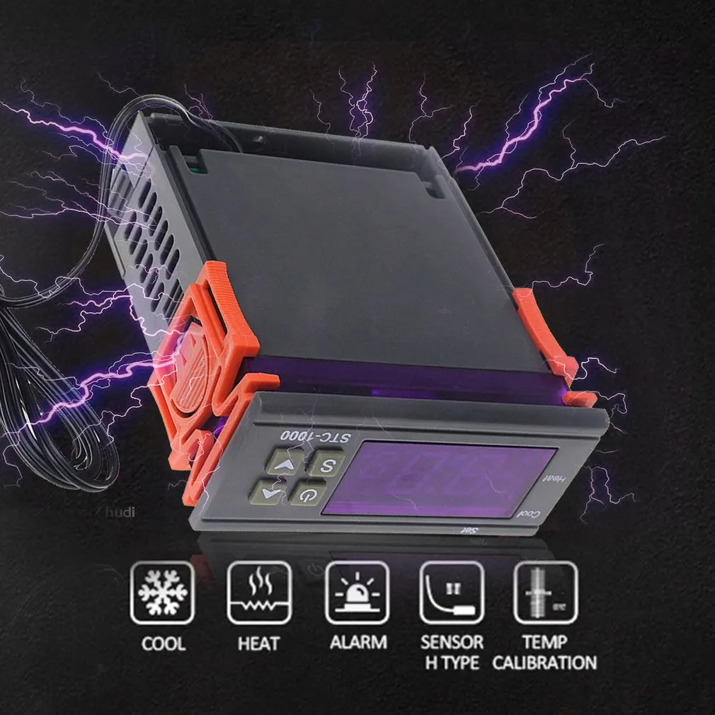 

Stc-1000 Dual Output Led Digital Temperature Controller Thermostat Cooling Heating Thermostat