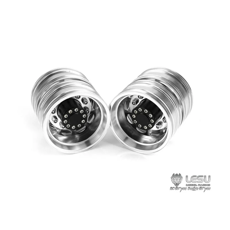 LESU металлическая задняя двойная Ступица колеса для 1/14 тягача RC Tamiya самодельный