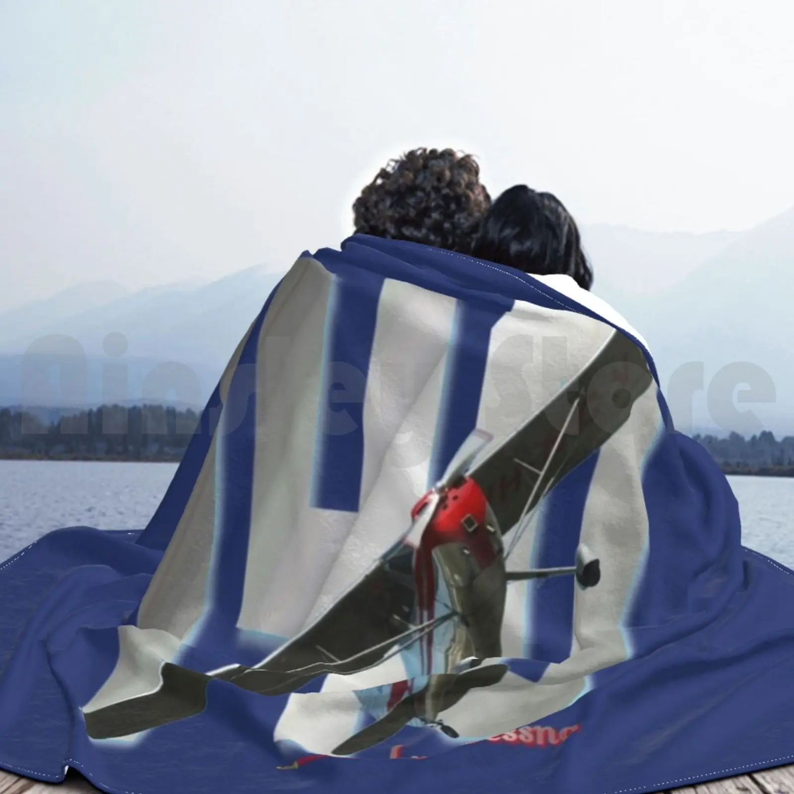 Cessna 140 Design-2 Одеяло для дивана-кровати Путешествия Самолет Авиация Летающий полет