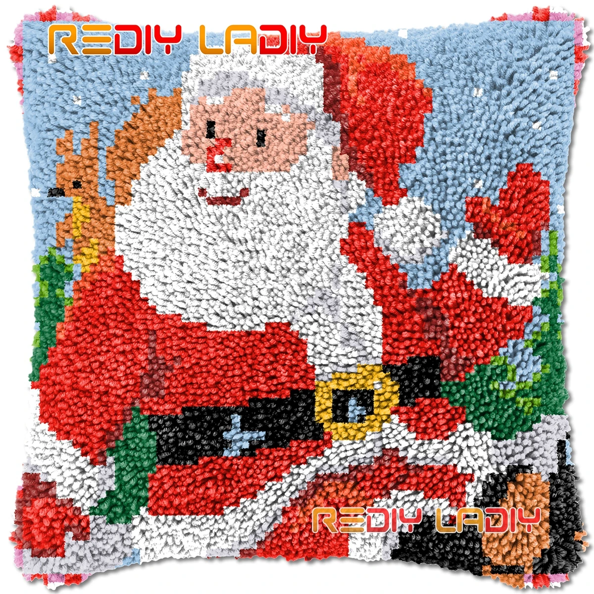 

Набор для рукоделия «Санта-Клаус», наборы для рукоделия, крупная акриловая пряжа, искусство, вязание крючком, подушка, чехол, хобби и ремесла