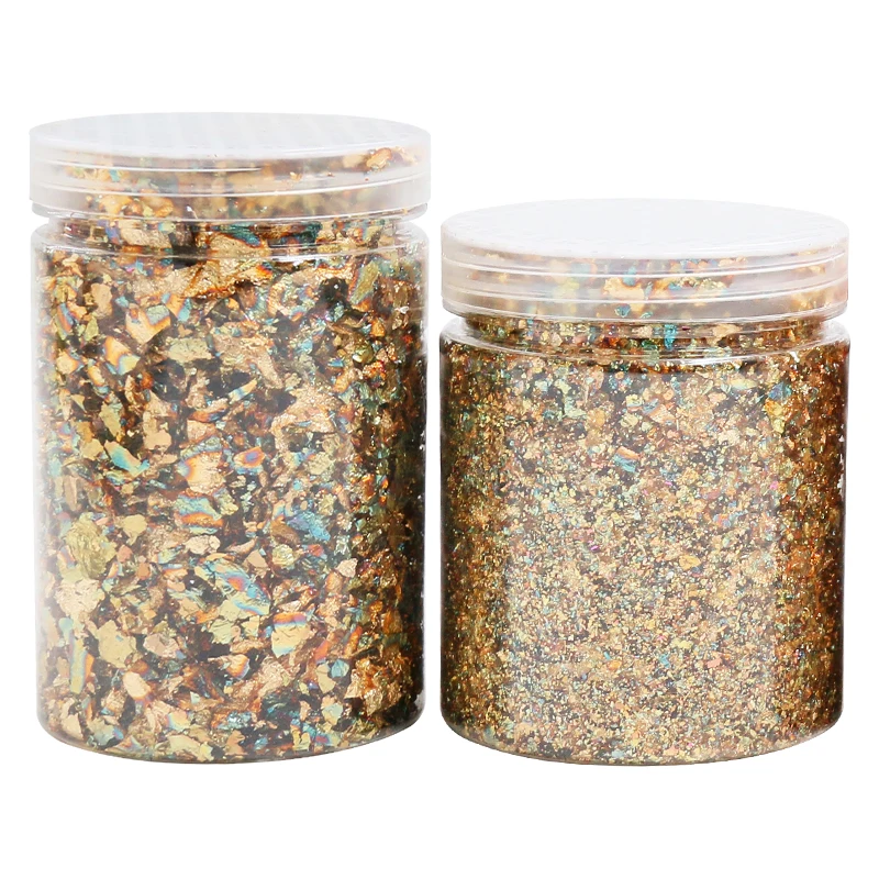 5g золотые хлопья Золотая фольга фрагменты пестрые чешуйчатые в позолоте