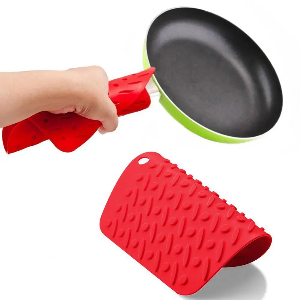 

HOT SALES!!! Kitchen Table Placemat Silicone Square Pot Holder Mat Non Slip Hot Pad Spoon Rest