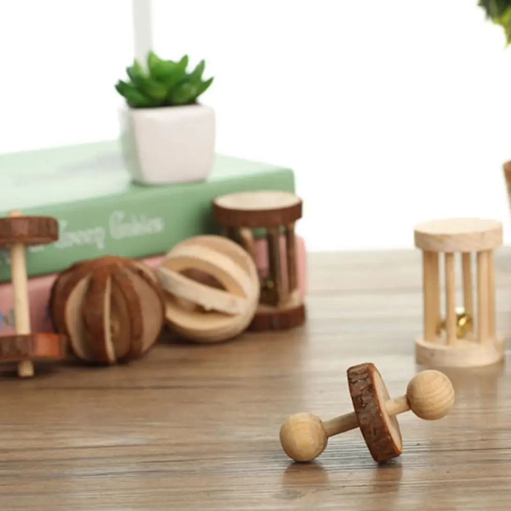 Хомяк жевать игрушка деревянная мини Упражнение зубы Уход молярная для кролика