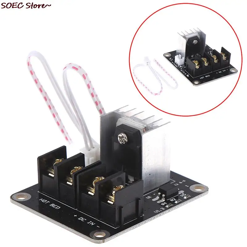 

3D Printer Hotbed MOSFET Expansion Module Inc 2pin Lead Anet A8 A6 A2 Compatible 3D Printer Parts Black